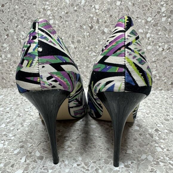Steve Madden Madden Girl OhNice Fabric Print Heels Pumps Size 7M Stiletto Heels - Picture 3 of 14